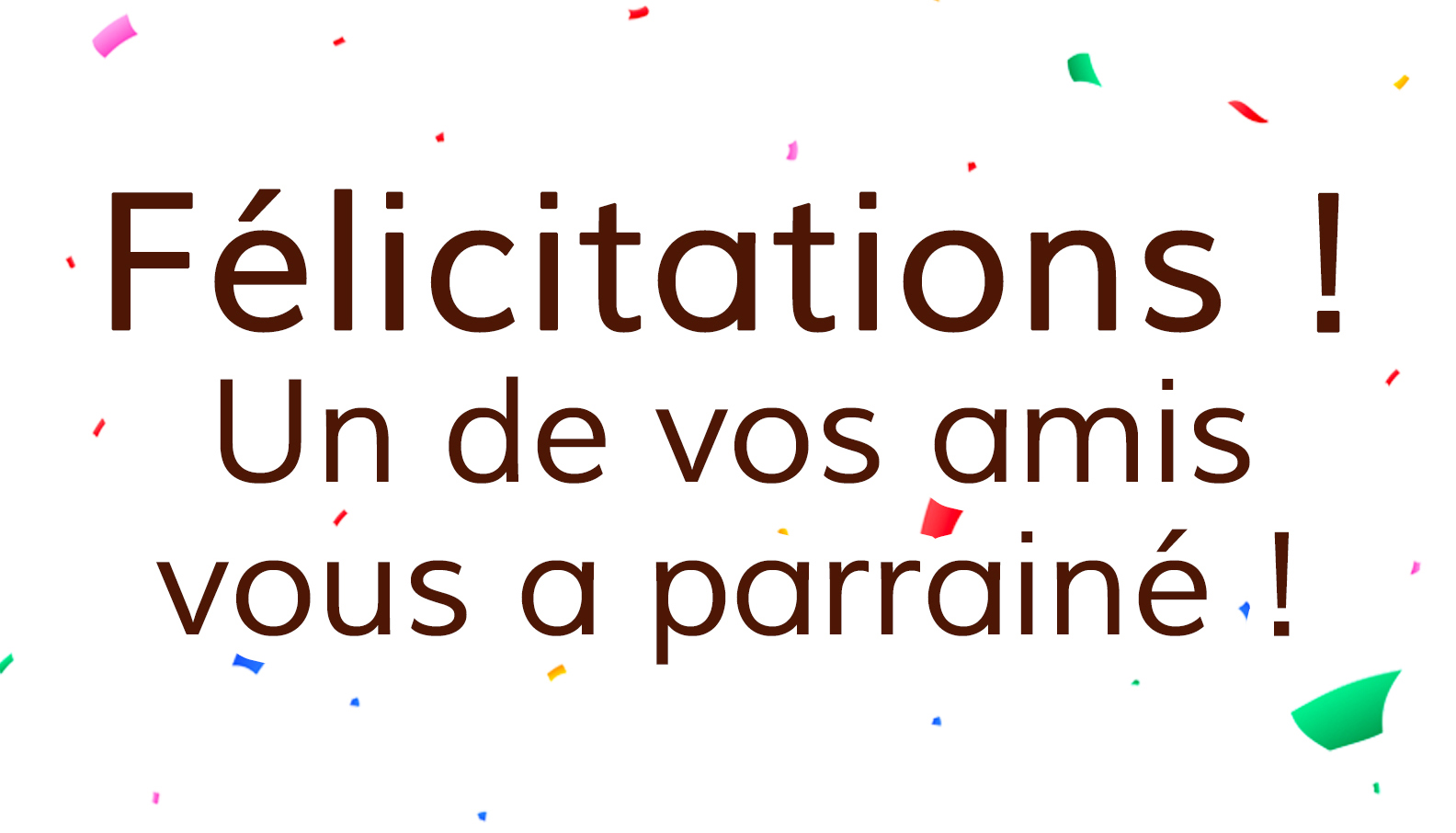 Félicitations!